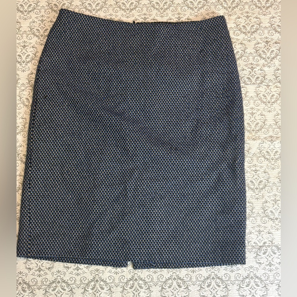 Theory Monochrome Patterned Pencil Skirt